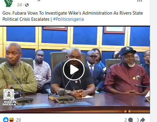 Rivers: Is Governor Fubara Opening Panel Of inquiry To Investigate Wike?